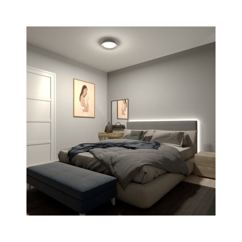 Philips UltraEfficient 8720169300996 Fleta stropné svietidlo D350mm LED 10W/1950lm 4000K priehľadná, SceneSwitch