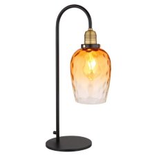 GLOBO 15786T SALVY stolná lampička V550mm 1xE27 čierna, jantárová