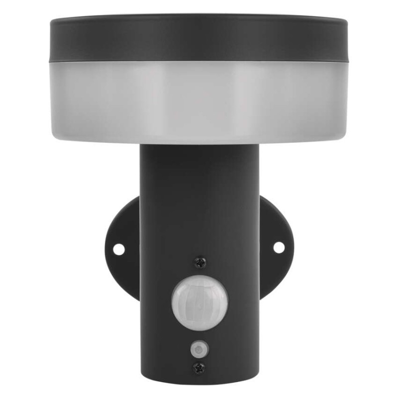 EMOS ZGJ044S TERION solárne nástenné exteriérové svietidlo LED 147 × 125 × 146 2W 200lm 3000K IP44 so senzorom antracit