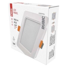 Emos ZD2432 LED RUBIC stropné vstavané klasické svietidlo štvorec 120 × 120 × 26 mm 9W 900lm 4000K biela