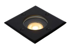 LUCIDE 11800/01/30 BILTIN exteriérové zápustné svietidlo do zeme 10,8cmx10,8cm 1xGU10 IP67 čierna