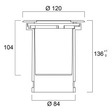 Sylvania 0049040 exteriérové zápustné svietidlo INTERRATA ADJUSTABLE S IP67 CLEAR 400LM 830 MB
