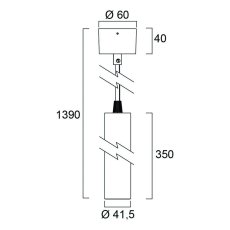 Sylvania 0006185 závesné svietidlo Pixo Mini PENDANT 490lm 2700K MB biela