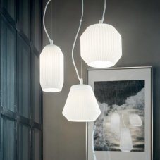 Závěsné svítidlo Ideal lux 198095 ORIGAMI SP3 3xE27 60W bílá