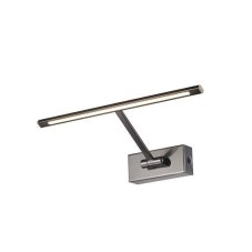 AZZARDO AZ2643 DECOline MONALISA 34 BLACK CHROME nástenné LED svietidlo 5,4W/200lm IP20 čierna/chróm