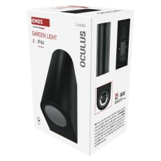 Emos ZGF020P OCULUS venkovní nástěnné svítidlo 2xGU10 88 × 67 × 153 mm  IP44 černá