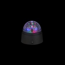 GLOBO 28014 DISCO dekoratívne stolové svítidlo LED rotační disko koule D90mm 3xAA, bez baterií, černá