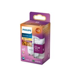 Philips 8718699774233 LED žiarovka 3,8W/50W 390lm GU10 2200-2700K 36D bodová WarmGlow Dimmable