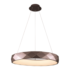 LUXERA 18416 CANVAS I. závesné svietidlo LED D480mm 38W/2250lm 4000K piesková kávová, biela,  stmievateľné