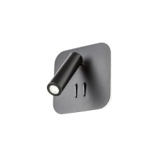Redo 01-1492 QUDA AP SQ LED interiérové nástenné svietidlo 1x6W+1x3W 3000K čierna 415lm+173lm