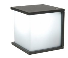 LUTEC 5184601118 BOX CUBE nástěnné svítidlo E27 60W IP44 tmavá šedá
