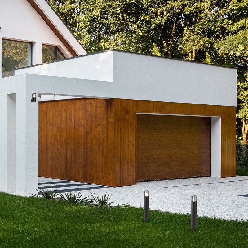 RABALUX 77083 Haren vonkajšie nástenné svietidlo 1xE27 IP54 čierna, priehľadná