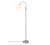 TRIO R46331001 TOMMY stojacia lampa D200mm 1xE14 matný nikel, biela