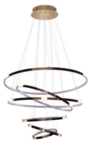 AZzardo AZ2921 DECOline WHEEL 6 LONG DIMM GOLD stropní závěsné LED svítidlo 6xLED 140W / 8400lm IP20 zlatá