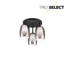 TRIO SELECT 617500354 BARRET stropné svietidlo D380mm 3xE14 čierna matná, dymová