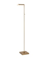 LUCIDE 19730/10/02 AARON stojací lampa V1340mm LED 12W/1000lm 2700-4000K mosazná