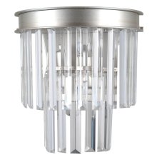 Italux WL-44372-2A-SLVR-BRW nástenné svietidlo Verdes 2x40W E14 strieborná