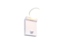 TRIO 245569131 ADOUR vonkajšie nástenné svietidlo so senzorom SMD LED 7W/750lm 2300+3000+4000K IP44 biela matná