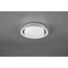 TRIO R67042800 ATRIA stropní svítidlo LED D270mm 10,5W/1080lm 3000-6000K bílá, stmívatelné, dálkový ovladač, starlight efekt