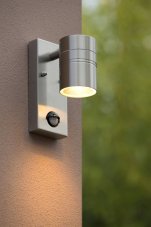 LUCIDE 14866/05/12 ARNE exteriérové nástěnné svítidlo so senzorem 1xGU10 IP44