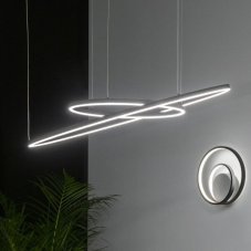 Ideal Lux 304458 ORACLE SLIM závesné svietidlo LED D1500mm 76W 7050/3650lm 3000K čierna, DALI