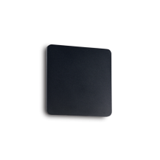 Nástenné svietidlo Ideal lux 195766 COVER AP1 SQUARE SMALL NERO 1xLED 9W/943lm 3000K čierna