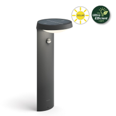 Philips 8719514476936 Tyla solárny exteriérový stĺpik LED so senzorom 1,2W 255lm/55lm 3000K antracit