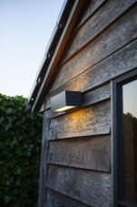LUTEC CONNECTED 5189120118 GEMINI exteriérové nástenné svietidlo LED 17W 900lm 2700-6500K+RGB IP54 tmavá šedá