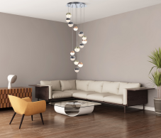 ITALUX PND-13112146-14A-CR Mocado závesné svietidlo LED D510mm 58,8W/3528lm 3000K chróm