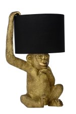 LUCIDE 10502/81/30 EXTRAVAGANZA CHIMP Lampička E14 1x40W černá, zlatá