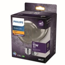 Philips 8718699759698 LED žiarovka classic E27 2W/15W 100lm G93 1800K smoky Globe