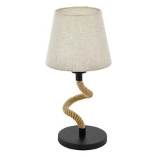 Eglo Vintage 43199 RAMPSIDE Stolová lampa E27 1X28W čierna/krémová