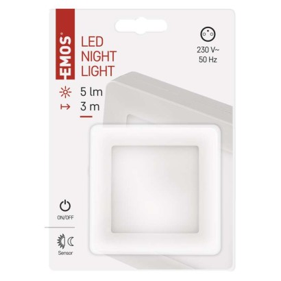 EMOS P3316 LED noční světlo s fotosenzorem do zásuvky