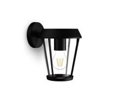 Philips 8720169351455 Sunera vonkajšie nástenné svietidlo 1xE27 IP44 čierna