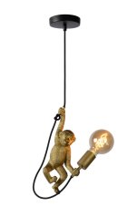 LUCIDE 10402/01/30 EXTRAVAGANZA CHIMP Závěsné svítidlo E27 1x60W černá, zlatá