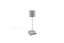 TRIO Reality R54096177 FERNANDEZ vonkajšia stolná lampa SMD LED V380mm 1,5W/130lm 2700+4000+6000K IP54 biela matná, nabíjateľná batéria, USB-C port, nabíjacia stanica