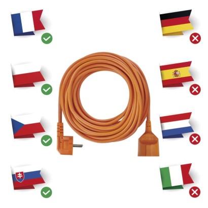 EMOS P01125 Prodlužovací kabel 25m IP20 oranžová