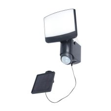 LUTEC 6925601345 SUNSHINE solárne nástenné LED svietidlo so senzorom 7,5W 5000K IP44 tmavá šedá