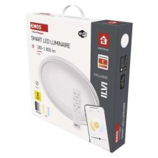 Emos ZM5191 LED GoSmart stropní/nástěnné přisazené klasické svítidlo kruh průměr 400 × 70 mm 30W 1800lm 2700–6500K bílá