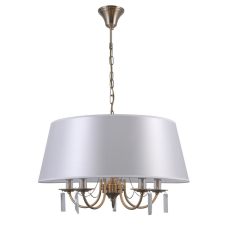 ITALUX PND-28366-5A Solana závesné svietidlo 5xE14 D620mm starožitná bronzová, biela