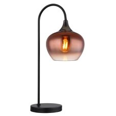GLOBO 15548TG MAXY stolná lampa V540mm 1xE27 čierna, medená