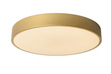 LUCIDE 79185/40/02 UNAR stropní svítidlo D395mm LED 24W/1550lm 2700K mosazná, opálová, switchdimmer