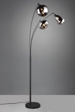 TRIO 417000332 LUMINA stojaca lampa 3xE14 V2000mm čierna matná, chrómová