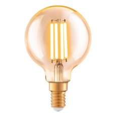 EGLO 110061 LED celosklenená žiarovka E14 Vintage filament G60 Globe 4W/32W 350lm 2200K jantárová