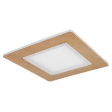 GLOBO 41767Q CLAY stropné svietidlo LED 23,4W/1300lm 2700-6500K biela, imitácia dreva