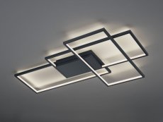 TRIO WIZ T652690342 THIAGO stropné svietidlo LED 40W/3400lm 3000-6000K antracit, stmievateľné, diaľkový ovládač