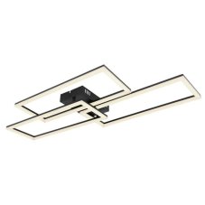 GLOBO 67247-58 TINY stropní svítidlo LED 58W/4300lm 2700-6000K černá matná, opál, stmívatelné, dálkové ovládání
