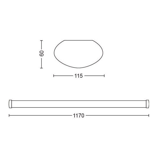 31245/31/P0 Philips Projectline Softline LED stropní svítidlo 50W = 4500 lm 2700K