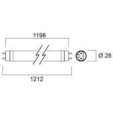SYLVANIA 0030240 LED žiarivka ToLEDo T8 4ft 1200mm 2000LM 13.3W 4000K AVANT