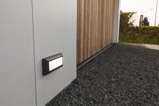 LUTEC 5191601118 HELENA nástěnné LED svítidlo 11W 4000K IP54 tmavá šedá